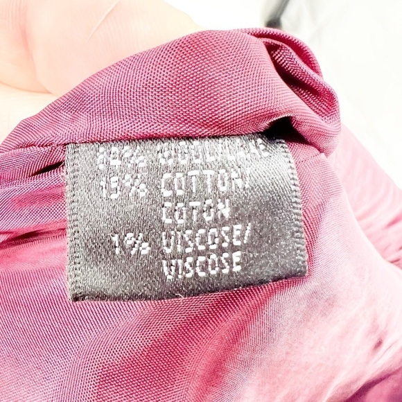 ✅LAFAYETTE 148 Wool TWEED PEPLUM HEM Skirt Red Pink SIZE 10 LINED - Picture 4 of 4